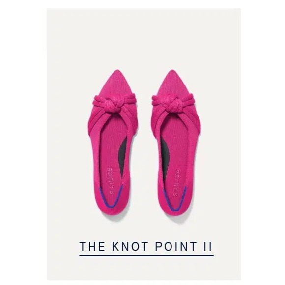 Rothy's Shoes - Rothy's The Knot Point II Flats Pink Pointed Toe Shoes W10
